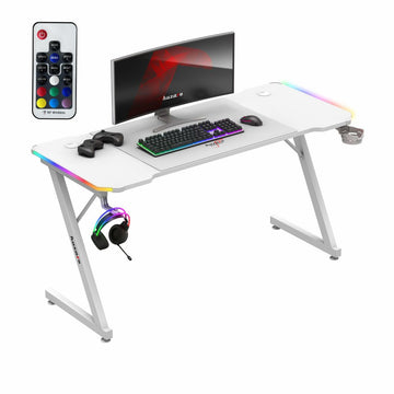 Schreibtisch Huzaro HZ-Hero 3.3 White RGB Weiß