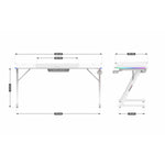 Schreibtisch Huzaro HZ-Hero 4.8 RGB White Weiß