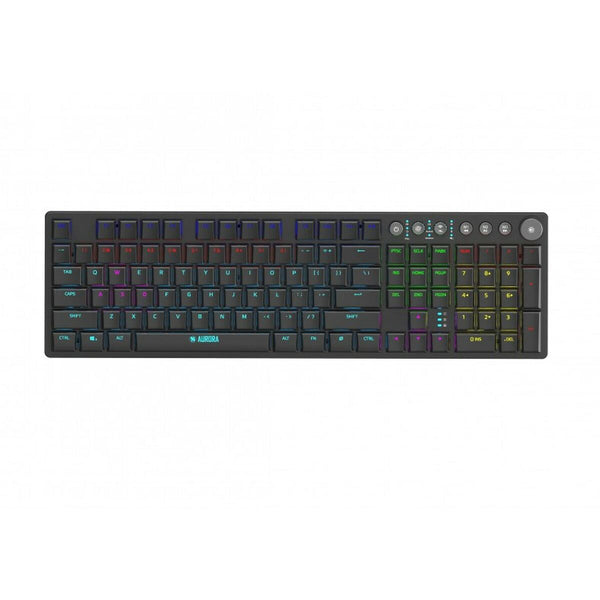 Tastatur Ibox AURORA K-6 Schwarz Englisch QWERTY