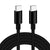 USB-C-Kabel Ibox IKUTCS1B Schwarz 1 m 60 W