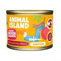 Katzenfutter ANIMAL ISLAND Adult cat Huhn Lachsfarben 200 g