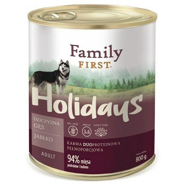 Nassfutter Family First FF-19013 Apfel Wildschwein Gans 800 g