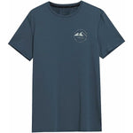 Herren Kurzarm-T-Shirt 4F Fnk M210 Dunkelblau