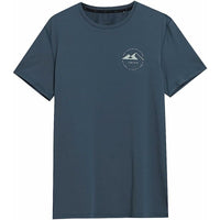 Herren Kurzarm-T-Shirt 4F Fnk M210 Dunkelblau