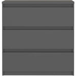 Kommode CHELSEA  Grau Anthrazit 77,2 x 42,2 x 79,9 cm