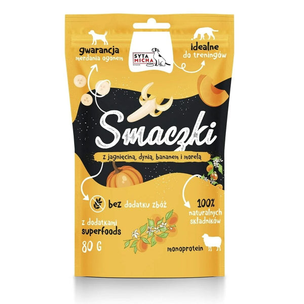 Hundesnack SYTA MICHA Banane Aprikose Lamm Kürbis 80 g