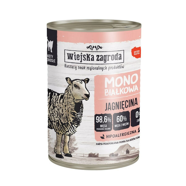 Katzenfutter WIEJSKA ZAGRODA Lamm 400 g