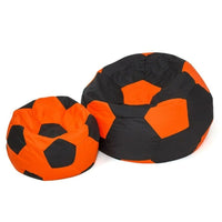 Puff GO GIFT Schwarz Orange Oxford Fussball