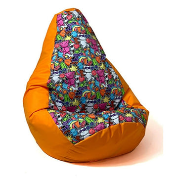 Puff GO GIFT Orange 130 x 90 cm Birne