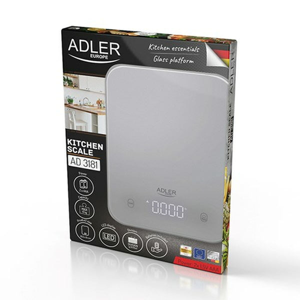 Küchenwaage Adler AD 3181g Grau 10 kg
