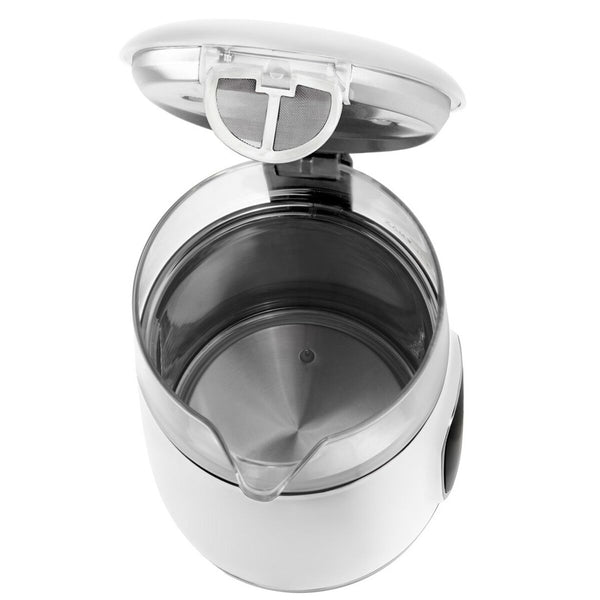 Wasserkocher Adler AD 1305ws Weiß Silberfarben 2200 W 1,7 L