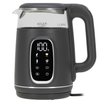 Wasserkocher Adler AD 1305gs Grau Silberfarben 2200 W 1,7 L
