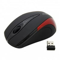 Schnurlose Mouse Esperanza EM101R Schwarz Rot Schwarz/Rot