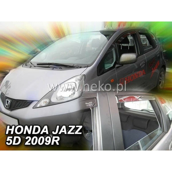 Windabweiser HEKO HO17150 HONDA JAZZ III Rückseite Vorderseite 4 Stücke