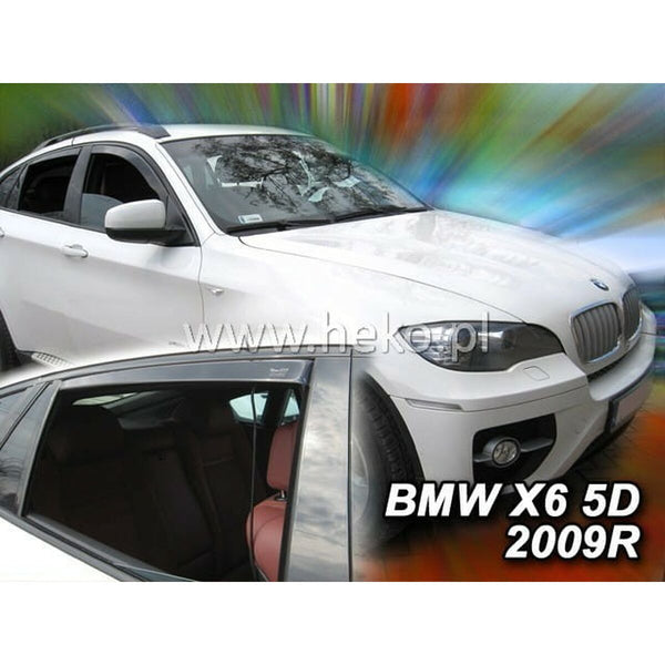 Windabweiser HEKO HO11142 BMW X6 (E71) Rückseite Vorderseite 4 Stücke