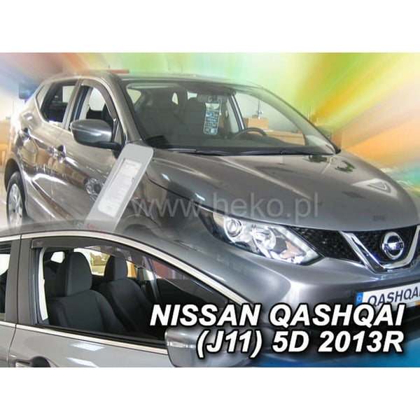 Windabweiser HEKO HO24285 NISSAN QASHQAI (GEN. II) J11 Frontal 2 Stücke