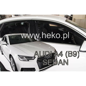 Windabweiser HEKO HO10253 AUDI A4 (B9) SEDAN Rückseite Vorderseite 4 Stücke