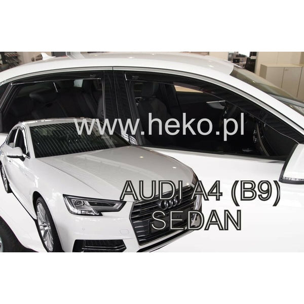 Windabweiser HEKO HO10253 AUDI A4 (B9) SEDAN Rückseite Vorderseite 4 Stücke
