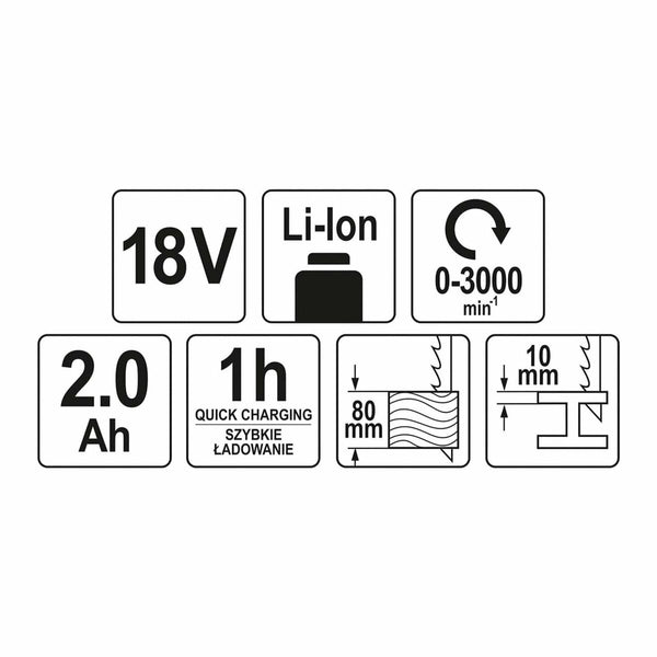 Stichsäge Yato YT-82814 3000 rpm