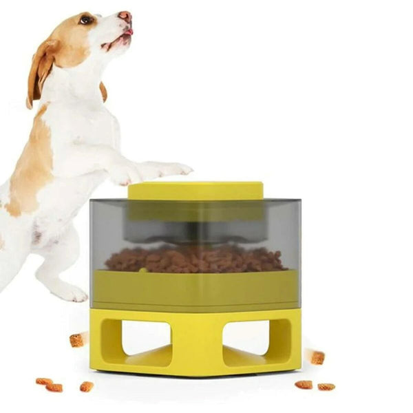 Futternapf für Hunde Doggy Village Auto-Buffet Gelb ABS 50 x 28 x 50 cm