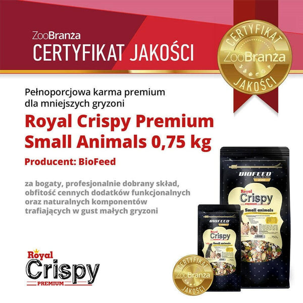 Futter Biofeed Royal Crispy Premium 750 g