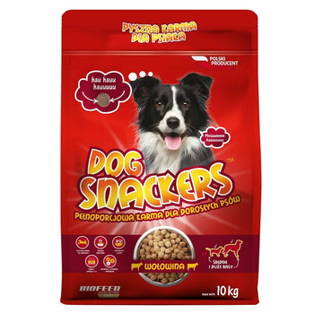 Hundefutter Biofeed Dog Snackers Adult medium & large Beef Rindfleisch 10 kg