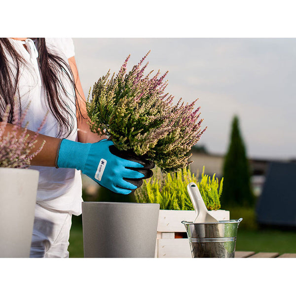 Garten-Handschuhe Cellfast Blau Kautschuk M 8