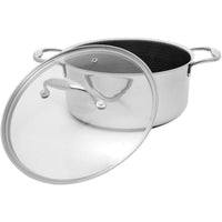 Kochtopf mit Deckel Kohersen 71104 Silberfarben Edelstahl Aluminium Ø 24 cm 4,9 L