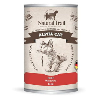 Katzenfutter NATURAL TRAIL Alpha Cat Beef Rind und Kalbfleisch 400 g