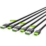 USB-Kabel Green Cell KABGCSET03 Schwarz 2 m