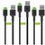 USB-Kabel Green Cell KABGCSET03 Schwarz 2 m