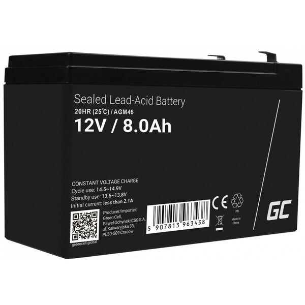 Batterie für Unterbrechungsfreies Stromversorgungssystem USV Green Cell AGM46 8000 mAh 12 V