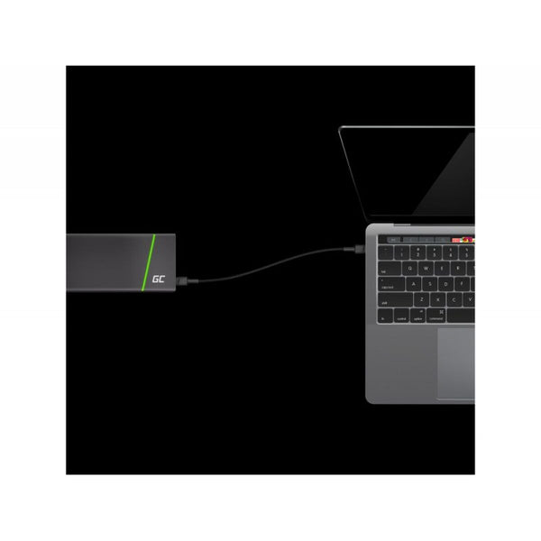 Adapter USB und USB-C Green Cell KABGC31 Schwarz 30 cm