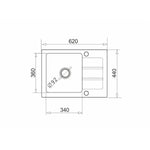 Einfachspülbecken Maidsinks 1B 1D Schwarz