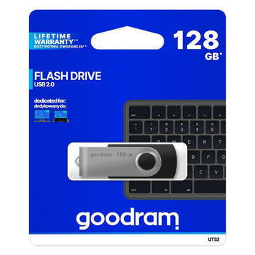 USB Pendrive GoodRam UTS2-1280K0R11 Schwarz/Silberfarben 128 GB