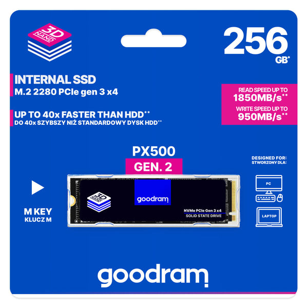 Festplatte GoodRam PX500 Gen.2 SSD M.2 256 GB SSD