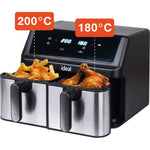 Heißluftfritteuse Eldom IK1500 dualcrisp Schwarz 2000 W 9 L