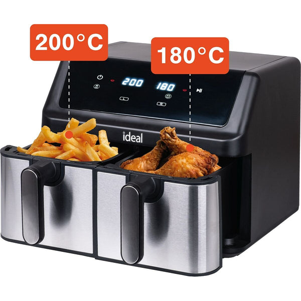 Heißluftfritteuse Eldom IK1500 dualcrisp Schwarz 2000 W 9 L