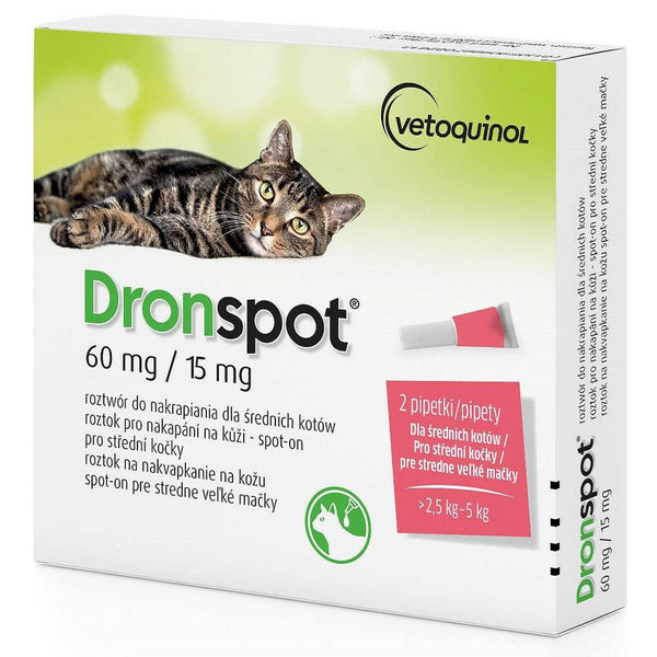 Antiparasiten Vetoquinol Dronspot 70 g 2 Stück