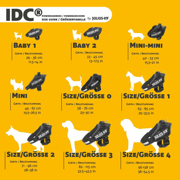 Hundegeschirr Julius K9 IDC Schwarz M/L