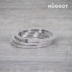 Ring 925 Sterlingsilber mit Zirkoniasteinen Three Hûggot