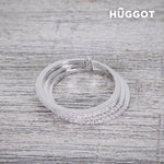 Ring 925 Sterlingsilber mit Zirkoniasteinen Three Hûggot