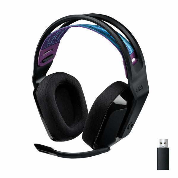 Gaming-Kopfhörer mit Mikrofon Logitech G535 Schwarz (Restauriert A)