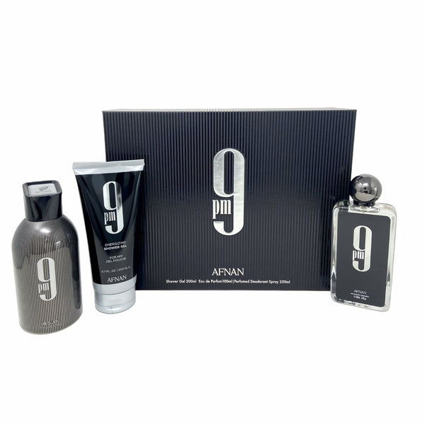 Set mit Herrenparfüm Afnan 9 pm EDP 3 Stücke