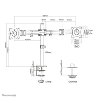 Bildschirm-Träger für den Tisch Neomounts NM-D135DBLACK
