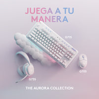 Gaming Tastatur Logitech Weiß Qwerty Spanisch QWERTY (Restauriert A)