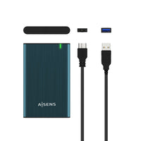 Externe Box Aisens ASE-2525PB Blau Marineblau 2,5"