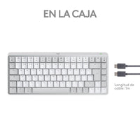 Drahtlose Tastatur Logitech 920-010799 Weiß Qwerty Spanisch QWERTY Qwerty US Englisch EEUU