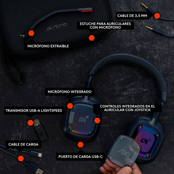 Kopfhörer Logitech A30  Blau