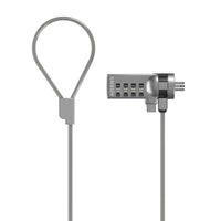 Sicherheitskabel Aisens ASLK-D40N01-SL Silberfarben 1,5 m